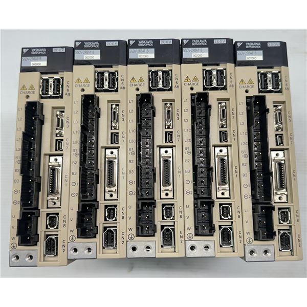 (5) Yaskawa #SGDV-2R8A11B002000 Servopacks
