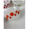 Image 2 : Set of Three - Federal Glass Polka Dot Mixing Bowls
