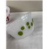 Image 3 : Set of Three - Federal Glass Polka Dot Mixing Bowls