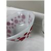Image 4 : Set of Three - Federal Glass Polka Dot Mixing Bowls