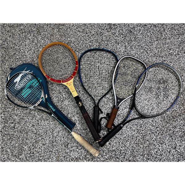 Variety of Sporting Rackets