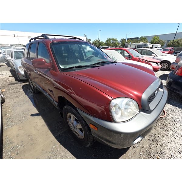 HYUNDAI SANTA FE 2002 SALV T/DONATION