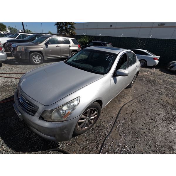 INFINITI G35 2008 OS/T SALV-DON