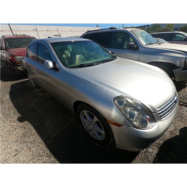 INFINITI G35 2004 JUNK RECEIPT-DONATION