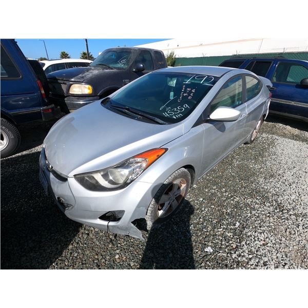 HYUNDAI ELANTRA 2012 T-DONATION