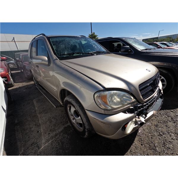MERCEDES M CLASS 2002 ADT-DONATION