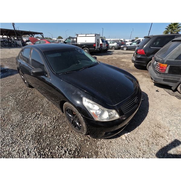 INFINITI G37 2009 OS/T SALV-2DAY
