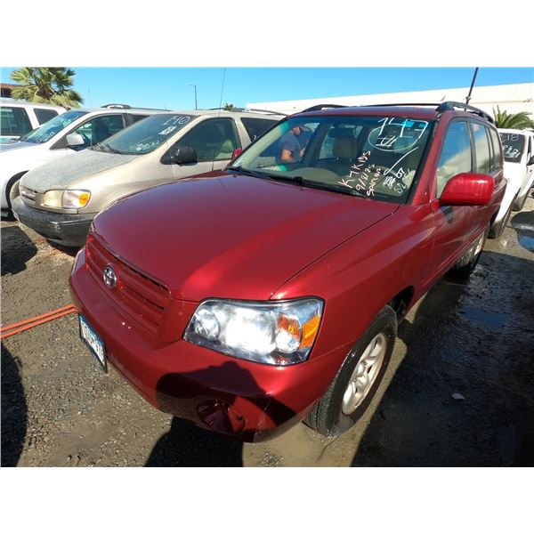 TOYOTA HIGHLANDER 2006 O/S T-DONATION