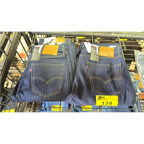 LEVIS 505TM REGULAR JEANS *SIZE 36 34, 30 32, 31 30, 34 34 - 4 PAIRS*