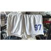 Image 2 : NORTHWESTERN WHITE ATHLETIC SHORTS *SIZE SMALL, MEDIUM, LARGE, EXTRA LARGE - APPROX. 38 PAIRS*