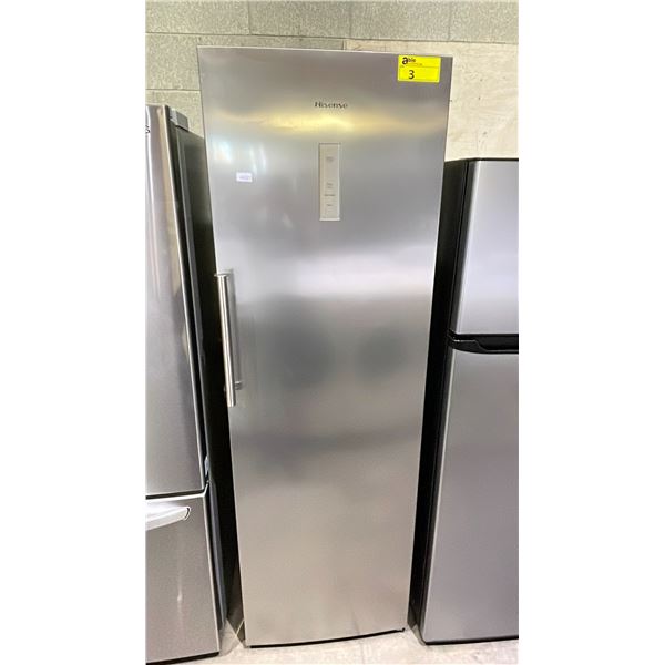HISENSE STAINLESS STEEL SWING OUT STANDING FRIDGE OR FREEZER 23"W