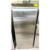 Image 1 : GALANZ STAINLESS STEEL STANDING FRIDGE OR FREEZER 28"W (HANDLE DETACHED/BROKEN)