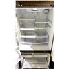 Image 2 : GE STAINLESS STEEL FRENCH DOOR FRIDGE WITH ROLLOUT FREEZER 32.5"W