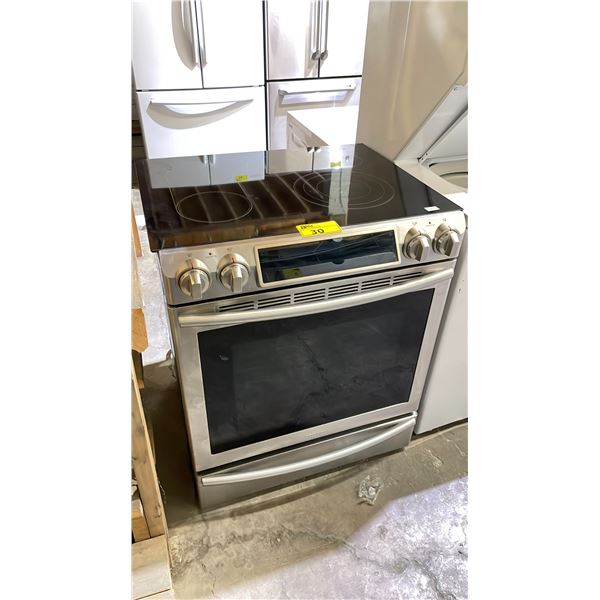 SAMSUNG STAINLESS STEEL ELECTRIC STOVE WITH CONVECTION OVEN
