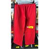 Image 2 : REFUGE ATHLETICS WIDE LEG RED SWEATPANTS *SIZE SMALL - 3 PAIRS*