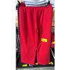 Image 2 : REFUGE ATHLETICS WIDE LEG RED SWEATPANTS *SIZE LARGE - 1 PAIR*