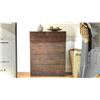 Image 2 : HOME TRENDS WALNUT 4 DRAWER DRESSER