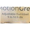 Image 2 : MOTION GREY ADJUSTABLE DUMBBELL 5 - 52.5 LBS
