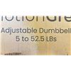 Image 2 : MOTION GREY ADJUSTABLE DUMBBELL 5 - 52.5 LBS