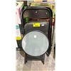Image 1 : 3 FOLDING CHAIR & SMALL FOLDING END TABLE