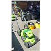 Image 2 : GREENWORKS PRO 21" ELECTRIC LAWNMOWER WITH BATTERY *NO CHARGER/NO BAG/WORKING CONDITION