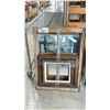 Image 1 : 3 VINTAGE FRAMES AND MIRROR. LARGEST 28.5 X 20.5 INCHES