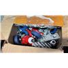 Image 2 : PAIR OF COMMERCIAL STAGE LIGHTING CRATES WITH A BOX OF CASTORS & POWER CONNECTORS