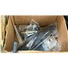 Image 3 : BOX OF TINY SCREWS, STEEL PLATES & RUBBER HOSE