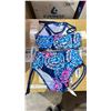 Image 2 : BOX OF GIRLS SWIMSUITS IN ASSORTED SIZES (COLORS WILL VARY)