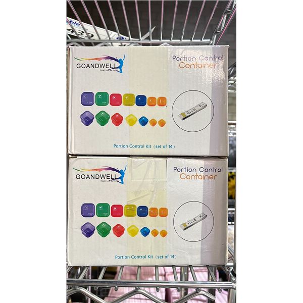 GOANDWELL 14 PIECE PORTION CONTROL CONTAINERS
