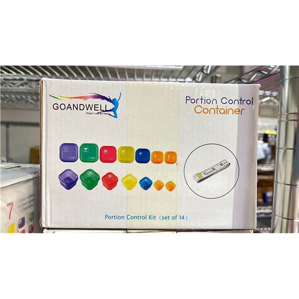 GOANDWELL 14 PIECE PORTION CONTROL CONTAINERS