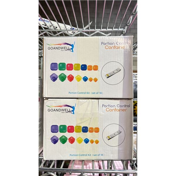 GOANDWELL 14 PIECE PORTION CONTROL CONTAINERS