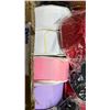 Image 3 : BOX OF ASSORTED FABRIC & SEQUIN ROLLS