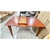 Image 2 : *DISPLAY* WEDGEWOOD FURNITURE CHERRY LOOK DINING TABLE WITH LEAF - 60"W X 40"D X 30"H