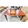 Image 2 : *IN BOX* CHERRY LOOK DINING TABLE WITH LEAF - 60"W X 40"D X 30"H (LEAF ADDS 12")