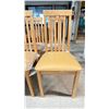 Image 2 : SIX LIGHT WOODEN PADDED DINING CHAIRS
