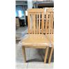 Image 2 : SIX LIGHT WOODEN PADDED DINING CHAIRS
