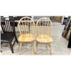 Image 1 : TWO LIGHT WOODEN DINING CHAIRS
