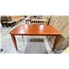 Image 2 : *DISPLAY* CHERRY LOOK DINING TABLE - 59"W X 35.5"D X 30"H *REQUIRES TOOLS TO DISMANTLE*