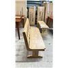 Image 2 : *DISPLAY* LIGHT WOODEN BENCH - 48"W X 16"D X 33"H