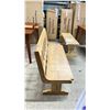 Image 2 : *IN BOX* LIGHT WOODEN BENCH - 48"W X 16"D X 33"H