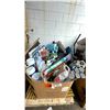 Image 1 : PALLET OF HOME GOODS - COLEMAN DRINK DISPENSERS, CAMPING CHAIRS, BEDSIDE TABLE, DINING CANOPY,