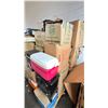 Image 1 : PALLET OF HOME GOODS - ELECTRIC HEATER, COOLERS, CASSETTE PLAYER, HOME DECOR & MORE *MUST TAKE ALL