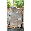 Image 1 : PALLET OF HOME GOODS - BLACK & WHITE 2 TIER WOODEN TRAYS, WOODEN CUT OUTS, ULINE CLEAR RETAIL