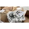 Image 2 : PALLET OF HOME GOODS - BLACK & WHITE 2 TIER WOODEN TRAYS, WOODEN CUT OUTS, ULINE CLEAR RETAIL