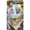 Image 1 : PALLET OF - BEAN BAG FILLING, SPIN MOP, SLEDS, BATH MAT, COFFE MAKER, LUNCH BOX, VACUUM SEALER &