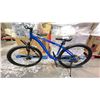 Image 2 : HYPER EXPLORER BLUE 9 SPEED BIKE *HANDLEBARS NEED REPAIR/ NO PEDALS*