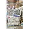 Image 1 : PALLET OF RUGS, CANDLES, KING SIZE MATTRESS TOPPER, BATH MATTS, STAINLESS STEEL WASTE RECEPTACLES,