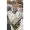 Image 2 : PALLET OF MATTRESS TOPPERS, FOLDING TABLES, FOLDING CHAIR, TV TABLE, WALNUT DRESSER & MORE *MUST