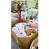 Image 2 : PALLET OF HOME GOODS - OSCILLATING FANS, SNOW SHOVELS, WAGON CANOPY, WADING POOL, SMALL APPLIANCES